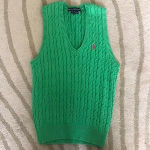 Green Womens Sweater Vest